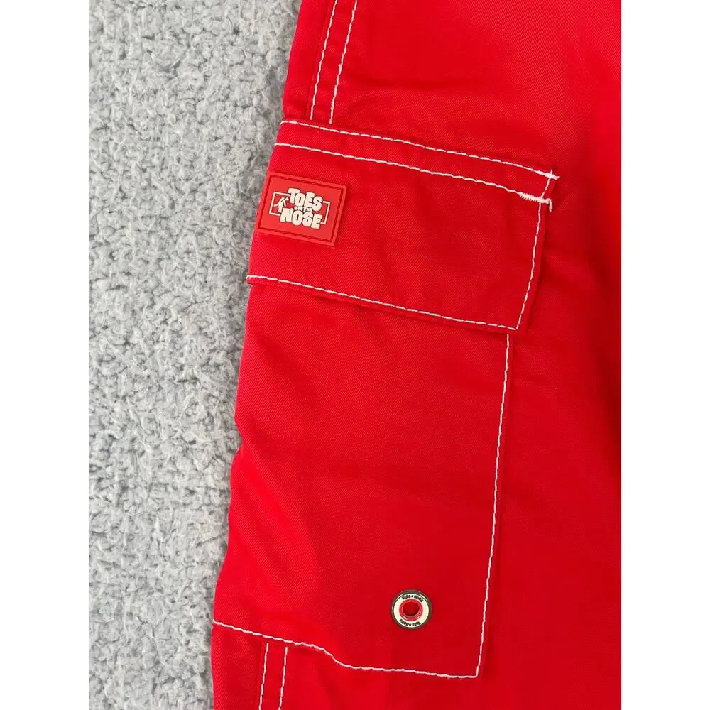 Toes On The Nose Mens Size 38 Red Board Shorts